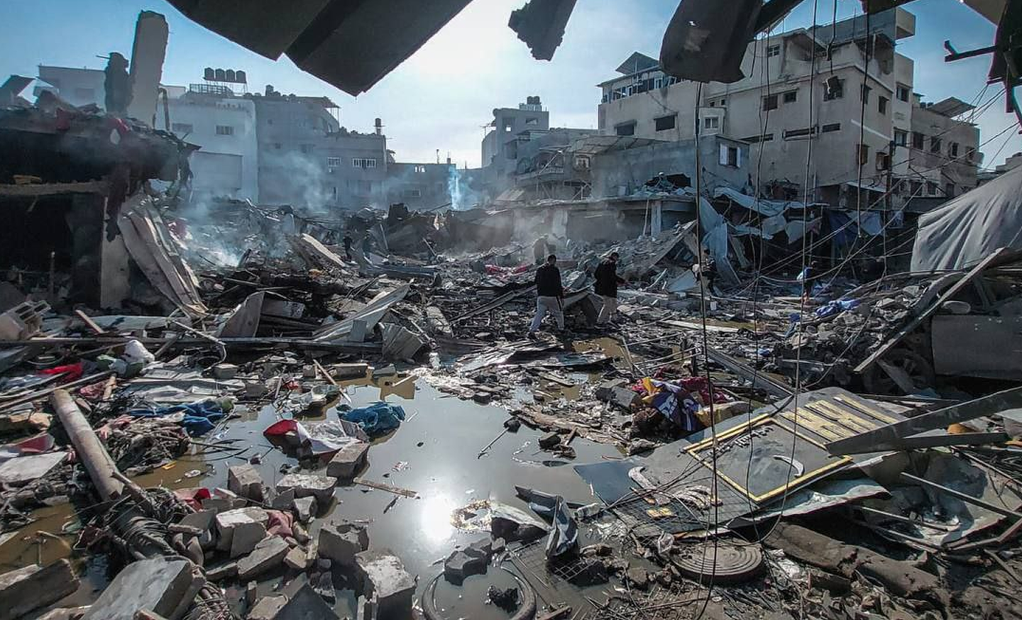 Modern city skyline with towers